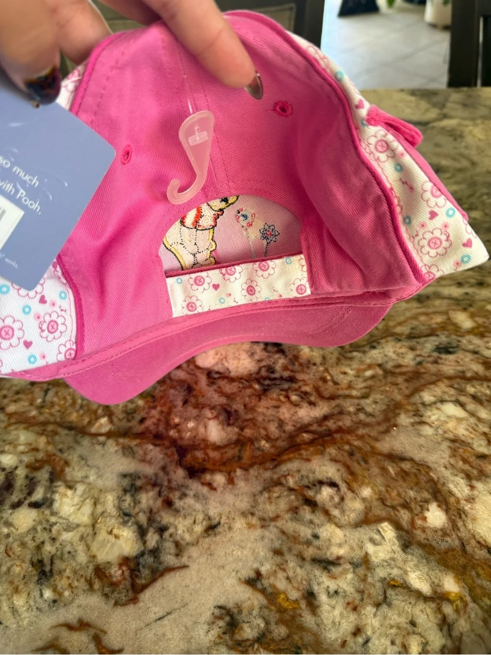 Disney Pink Winnie the Pooh Floral Kids Cap